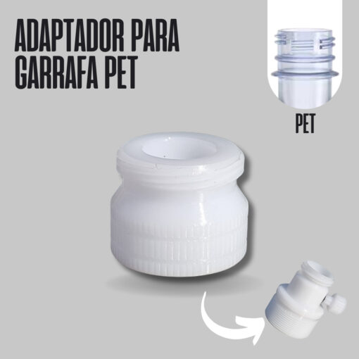 Adaptador para garrafa PET