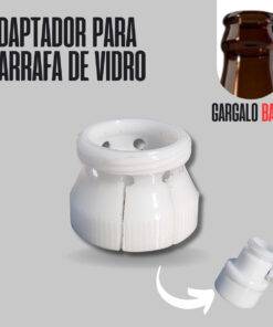 Adaptador garrafa de vidro