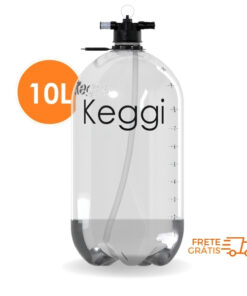 Barril de Chopp 10 Litros PET Keggi clear (+base)