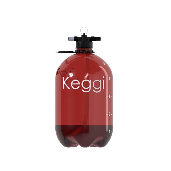 Barril de Cerveja Keggi Âmbar 5L com Base
