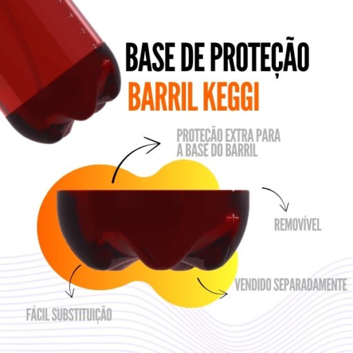Barril de Cerveja Keggi Âmbar 10L com Base - Imagem 4