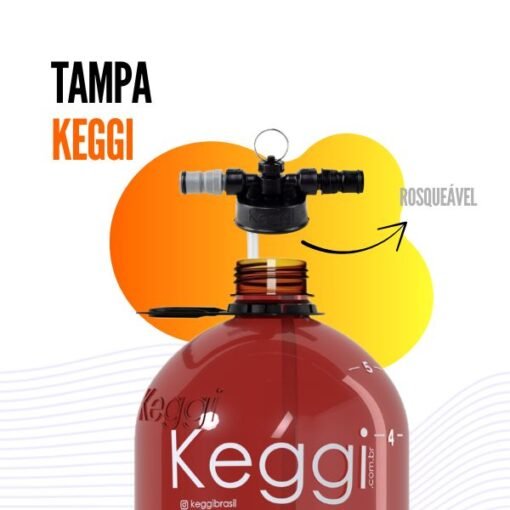 Tampa Keggi com engate Ball-lock e Válvula de alívio - Imagem 5