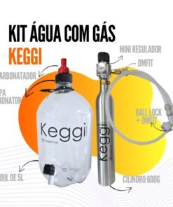 Kit água com gás cilindro 600g