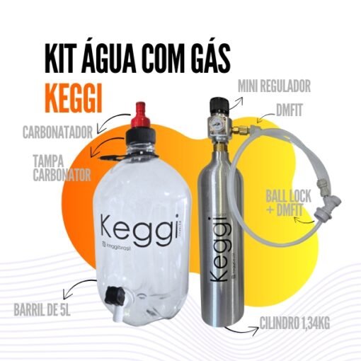 Kit água com gás cilindro 1,34kg